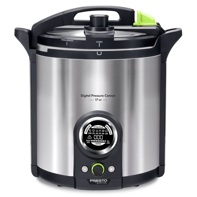 Presto Precise 02152 17 Qt Stainless Steel Electric Pressure Canner, Silver