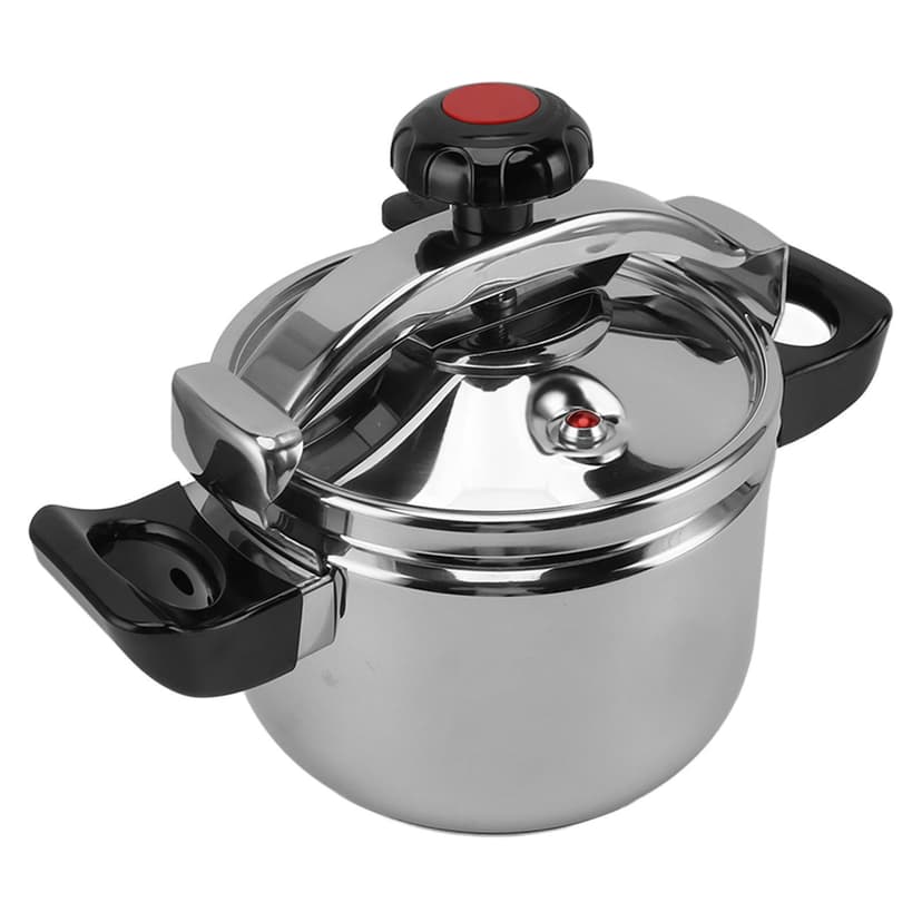Efficient and Fast Cooking Pot, Stainless Steel Pressure Cooker, High Temperature, 60KPA Pressure, Double Bottom Stoves for Induction Cookers