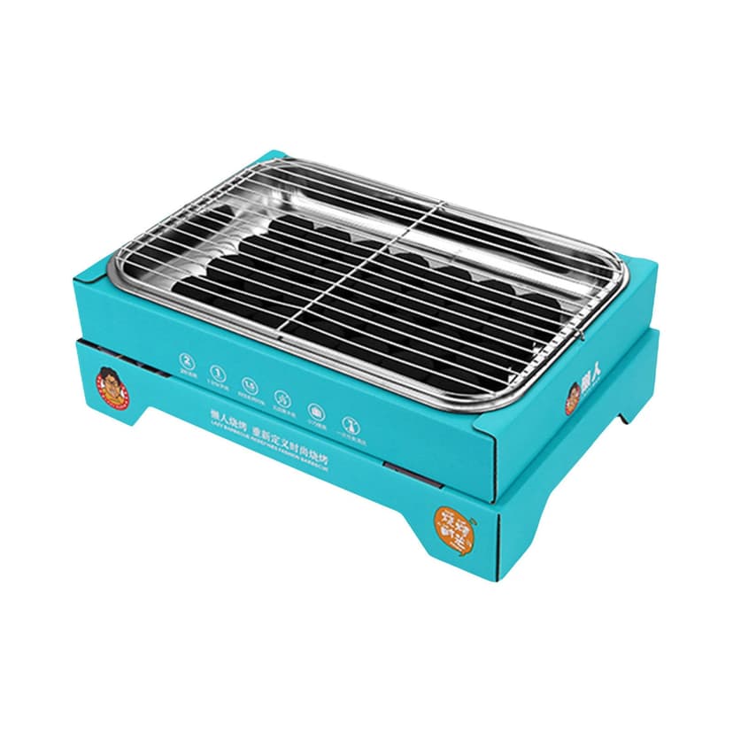 Gkeoshab Barbecue Grills Disposable Grill Portable Grill Barbecue Grilling Kit For Indoor & Outdoor Cooking Lightweight Ready To Use Instant Grill Set For BBQ Picnic Camping Home & Garden