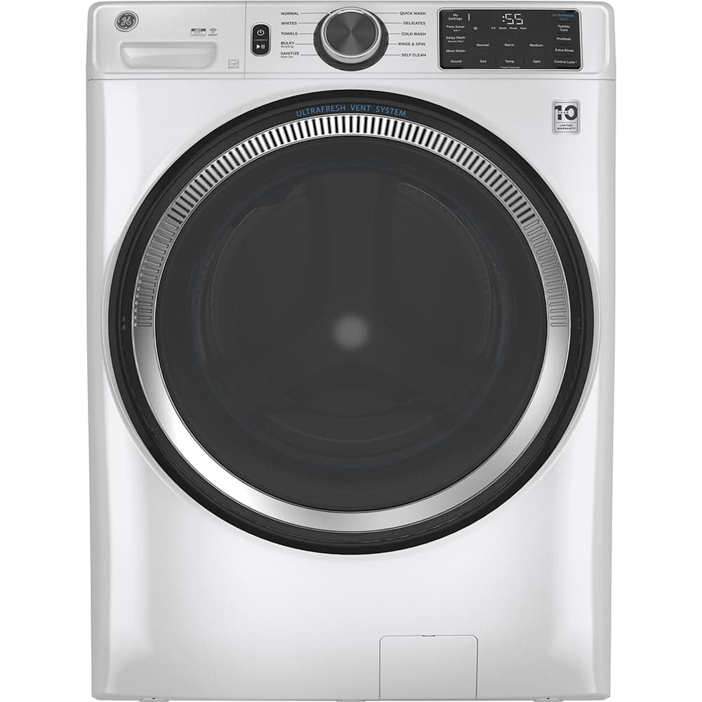 GE® 5.5 cu. ft. (IEC) Capacity Washer with Built-In Wifi White - GFW550SMNWW
