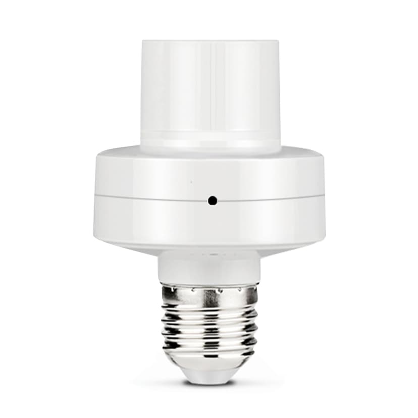 tamizeot Smart Light Socket Bluetooth-Compatible E27 Lamp Holder Screw-in Ceiling Bulb Base Adapter Household Living Room