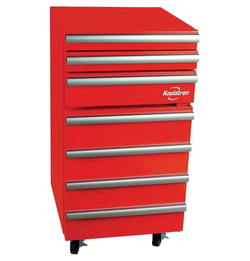 Koolatron Cool Tool Chest Compact Fridge, 1.8 Cu Ft, Red, Unique Tool Chest Style Fridge for Home & Garage