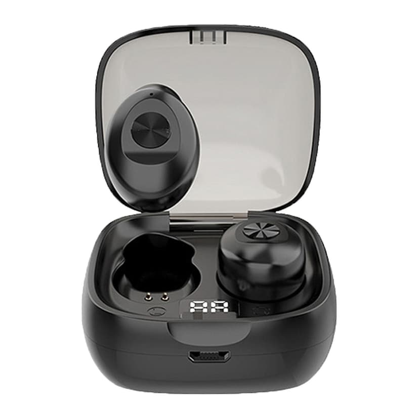 Wireless Bluetooth 5.0 Earbuds with Digital Display Screen, Noise Reduction and Stereo HiFi Speaker for Sports