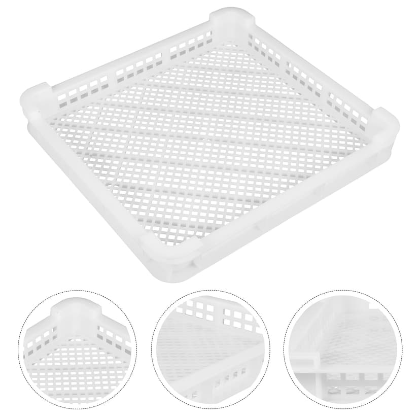 WHAMVOX 1Pcs Deep Freezer Baskets Plastic Aquatic Product Quick Freezing Basket for Home Storage