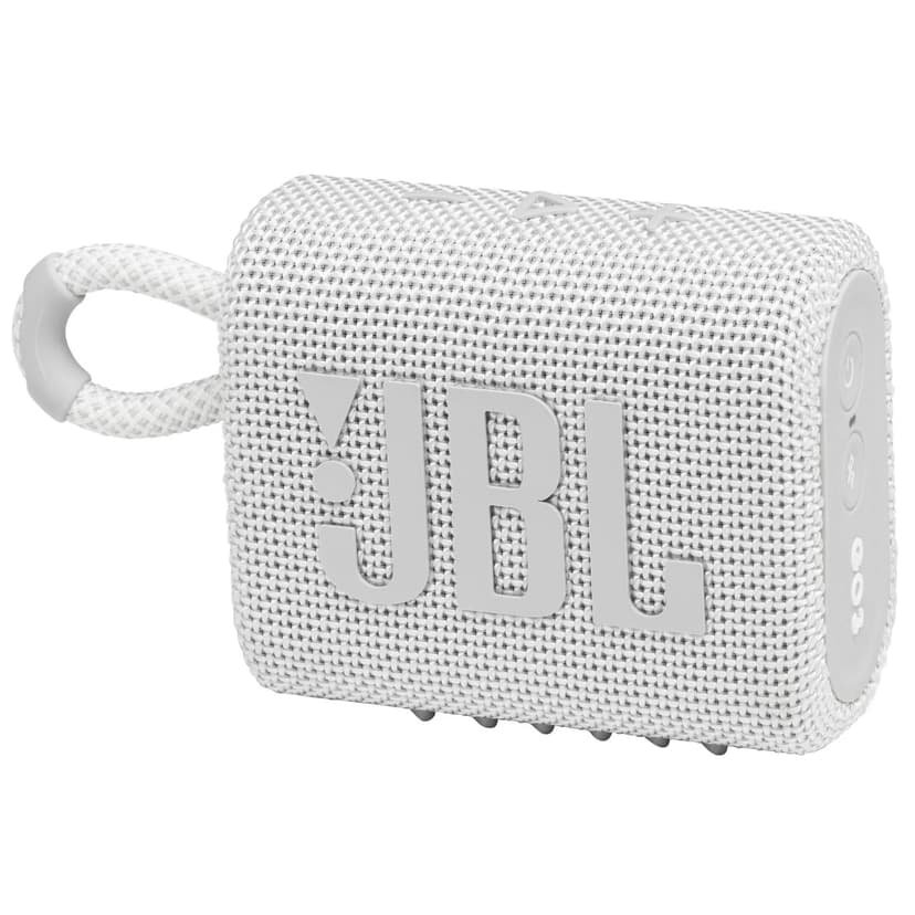 Open Box - JBL Go 3 Portable Waterproof Bluetooth Speaker - White