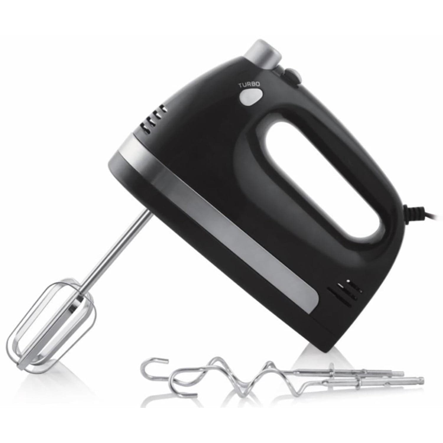 Toastess 5-Speed Corded Electric Hand Mixer, Black