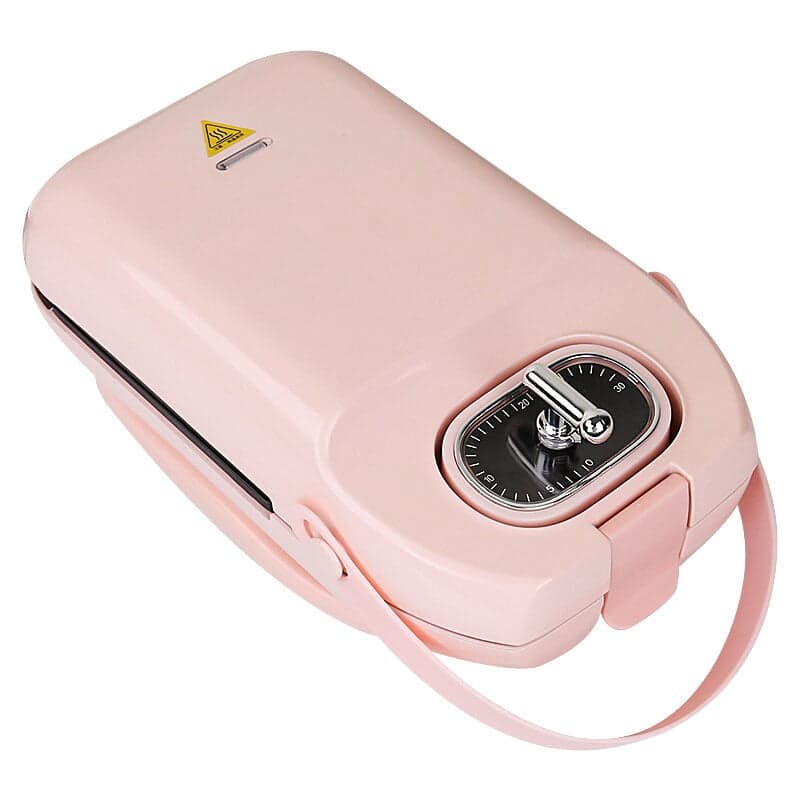 Electric Waffle Maker Iron Sandwich Maker Machine Bubble Egg Cake Oven Breakfast Waffle Machine 700W - LQ-3003A - Pink