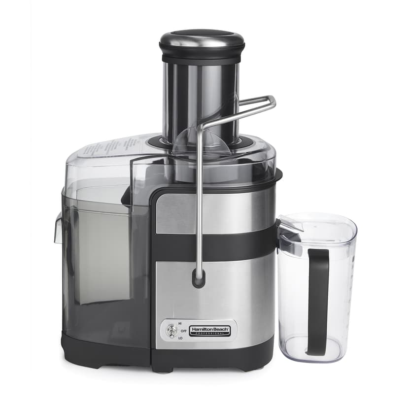 Hamilton Beach Professional Super Chute Easy Clean Juice Extractor, 1100 Watts, 3.5" Feed Chute, 34 oz Pitcher, Black, 67906C