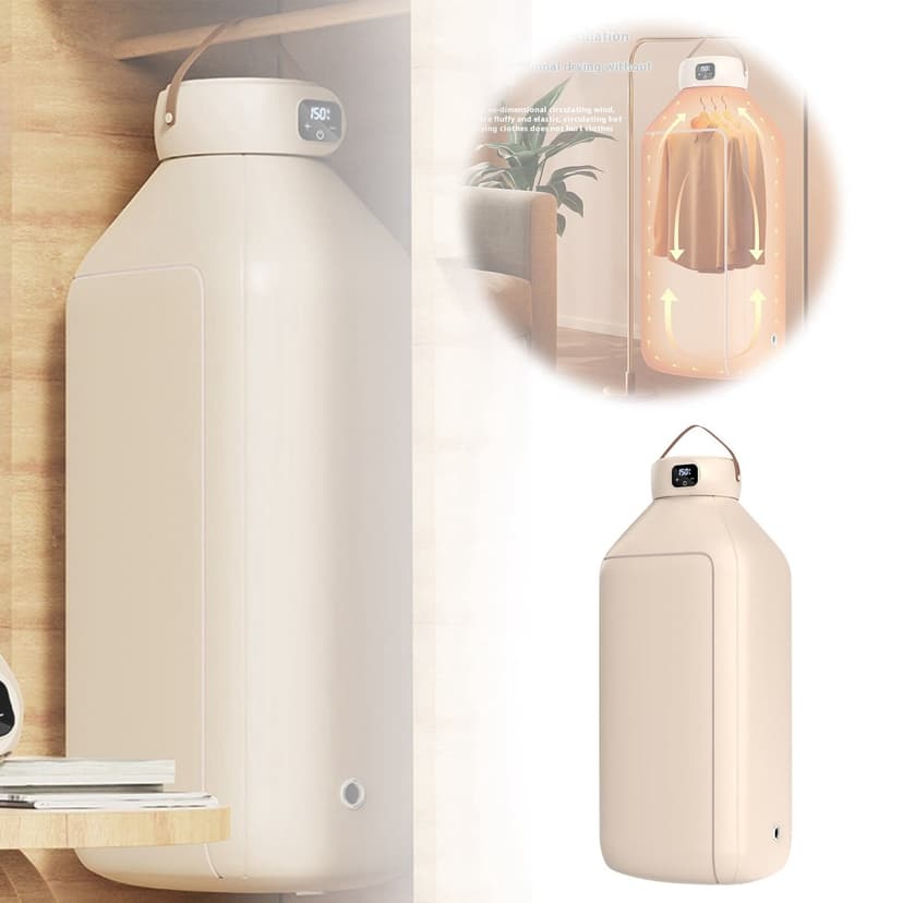 WIFKLSIIPG Portable Clothes Dryer Mini Dryer Machine for Apartment RV Compact Dryer Machine Foldable Clothes Dryer with Timer Intelligent Timing Clothes Dryer for Clothes Underwear Baby