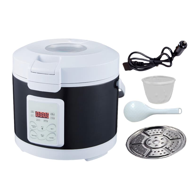 GUOOL 12V 24V Portable Car 3L Electric Rice Cooker Food Steamer Multipurpose Leakproof B
