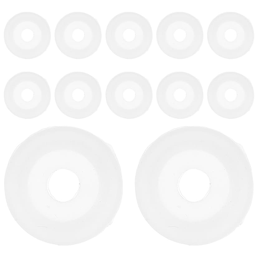 Raindrops 12Pcs White Silicone Pressure Cooker Gasket Sealing Rings Replacement for Electric Cooker Float Valves