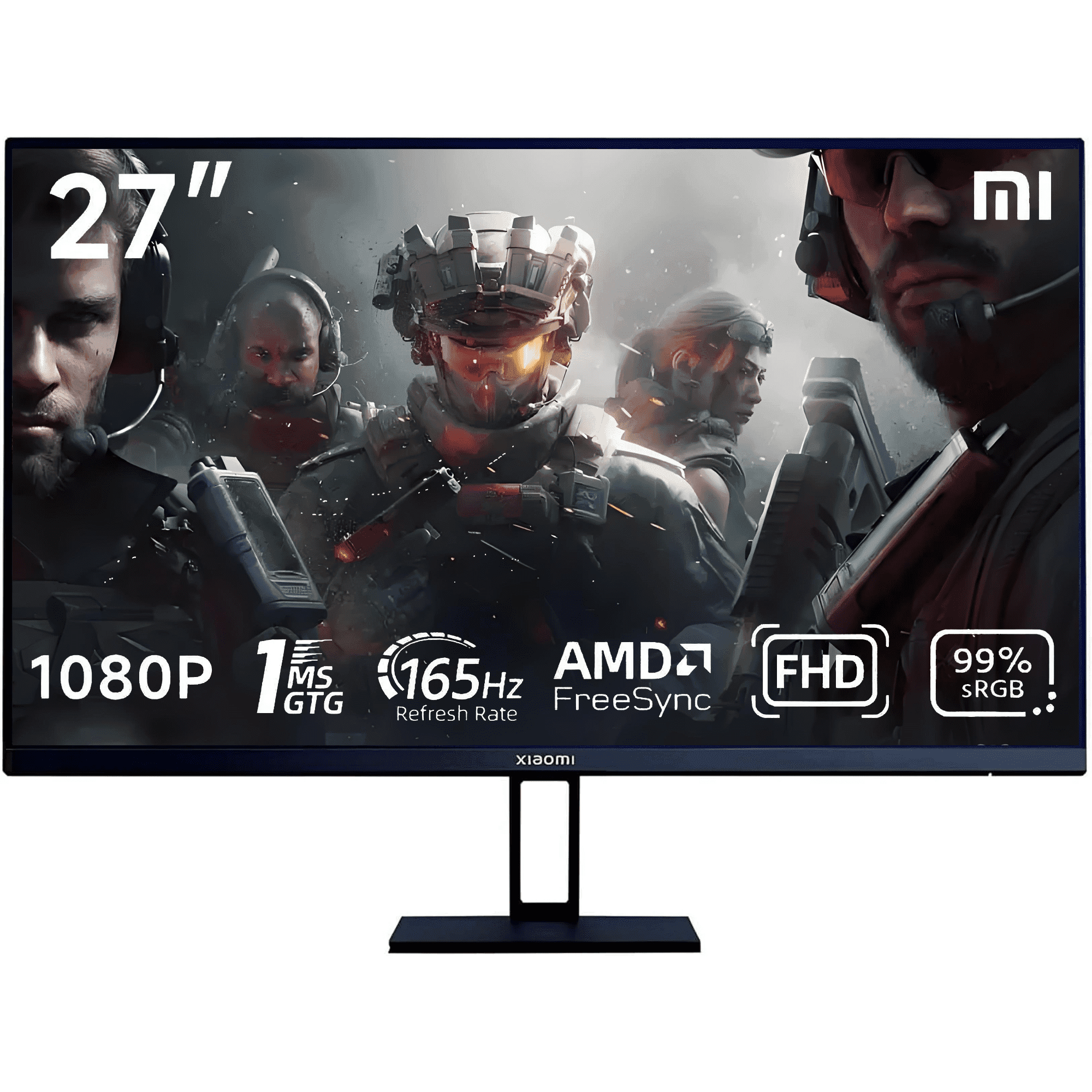 Xiaomi 27" 165Hz Gaming Monitor FHD 1080p IPS 1ms, HDR10, FreeSync Premium, 99% sRGB, TUV Low Blue Light