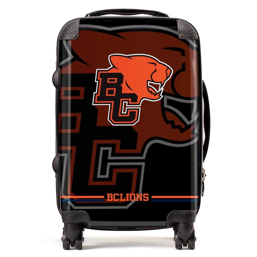 BC Lions Goal Line Luggage, Carry-on Suitcase, 360° Spinner Carry-on, Custom Luggage, Luggage Set, Travel, TSA Lock