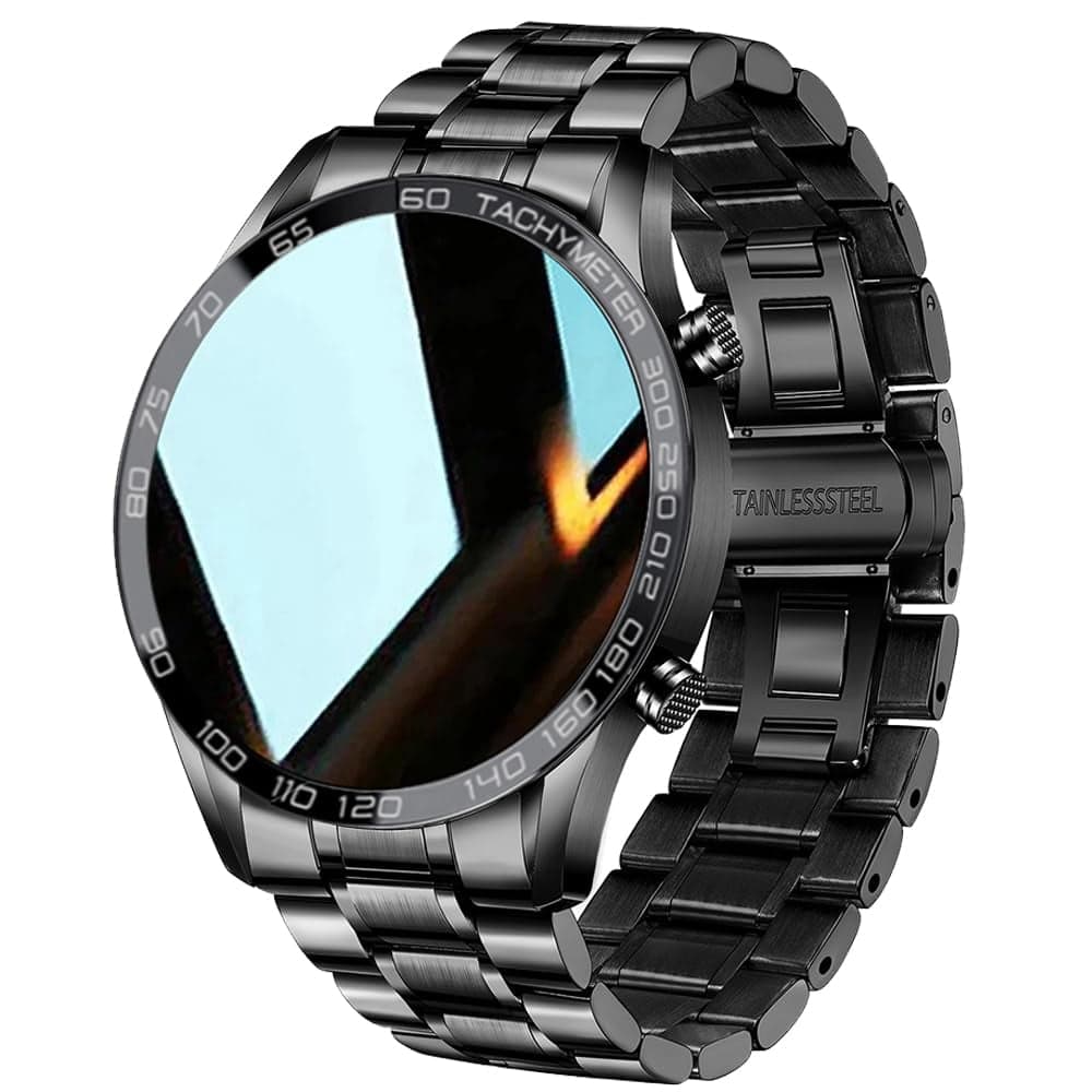 FILIEKEU Men Smart Watch for Android iOS, Bluetooth Calls Voice Chat with Heart Rate/Sleep Monitor Fitness Tracker, 1.3" Full Touch Screen IP67 Waterproof