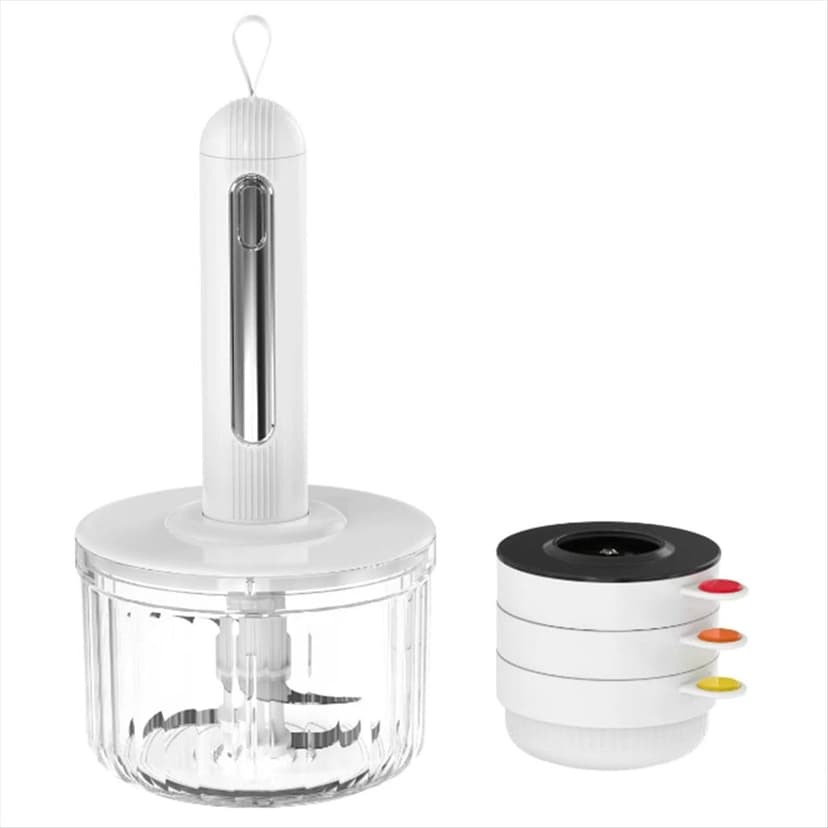 Food Processor,Small Food Processor& Meat Grinder - Compact Design for Meal Prep, ,Dishwasher Safe,1 * Food supplementary machine 1 set * accessories,White