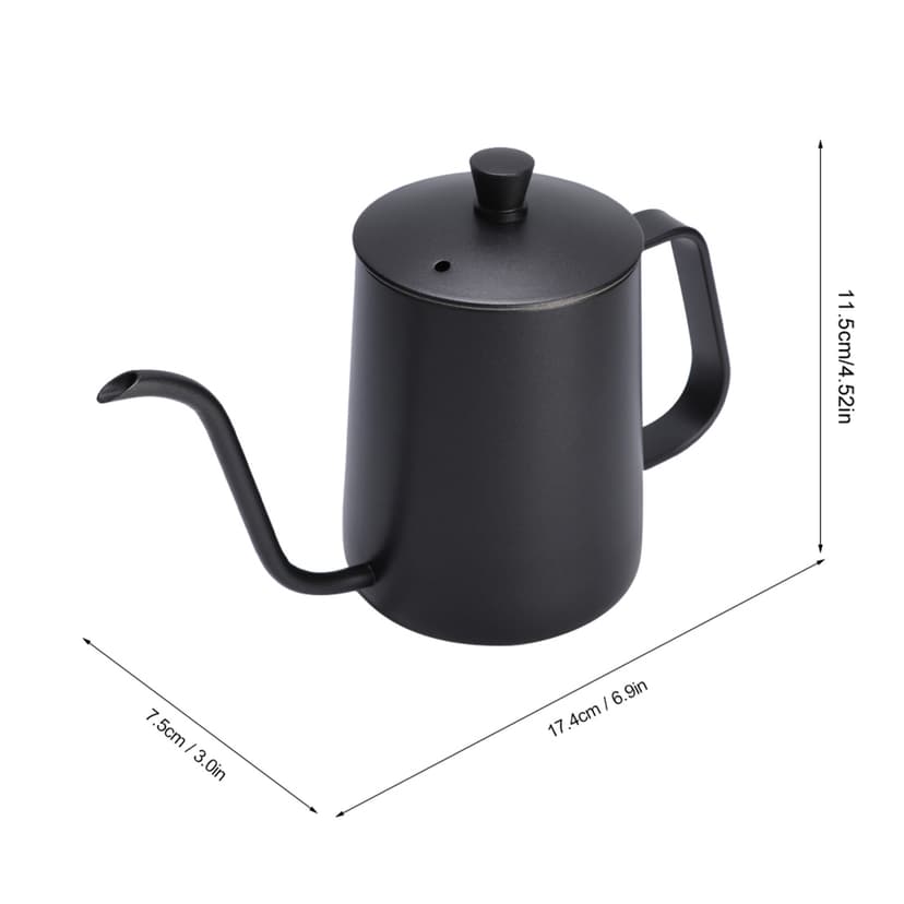 Gooseneck Kettle, 304 Stainless Steel TPFE Gooseneck Kettle Stovetop Modern Design Goose Neck Kettle Pot for Induction Cooker And Open Flame Heating