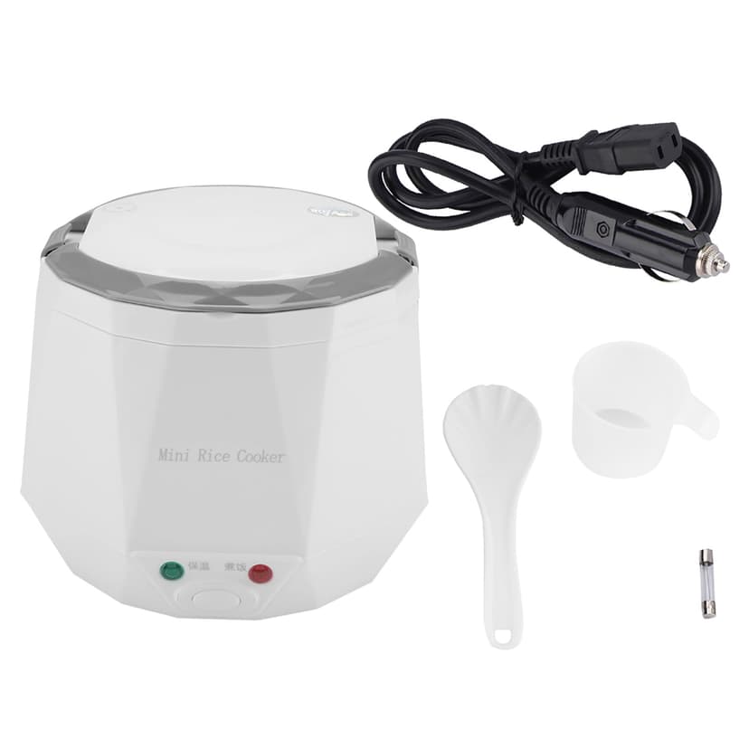 Electric Rice Cooker For Truck Portable Rice Cooker Multifunctional Rice Cooker Electric Food Steamer 24V 140W 1.6 L Electric Portable Multifunctional Rice Cooker Food Steamer For