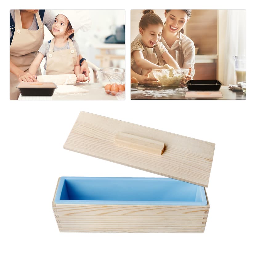 WEUVEB 2Pcs Bread Maker Cover Wooden Lids Premium Wood for Home Use