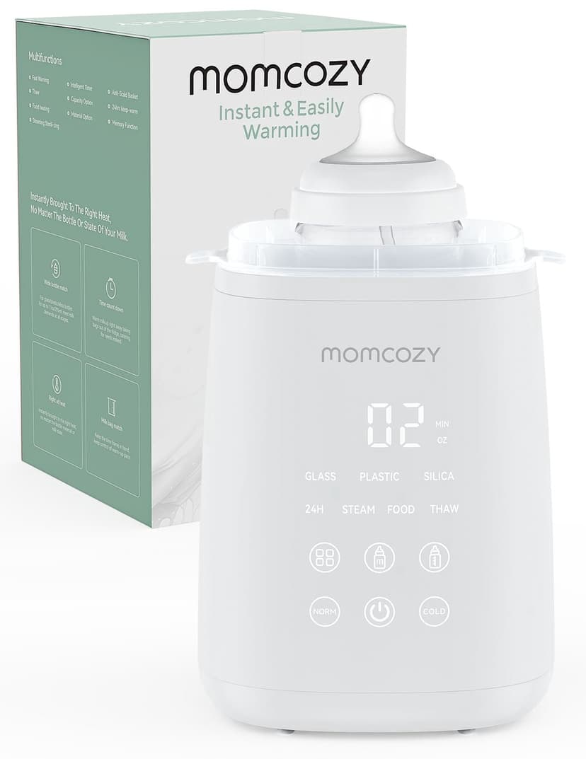 Momcozy Bottle Warmer, Quick Heating for Baby Milk, Timer, Accurate Temperature, Automatic shut-off