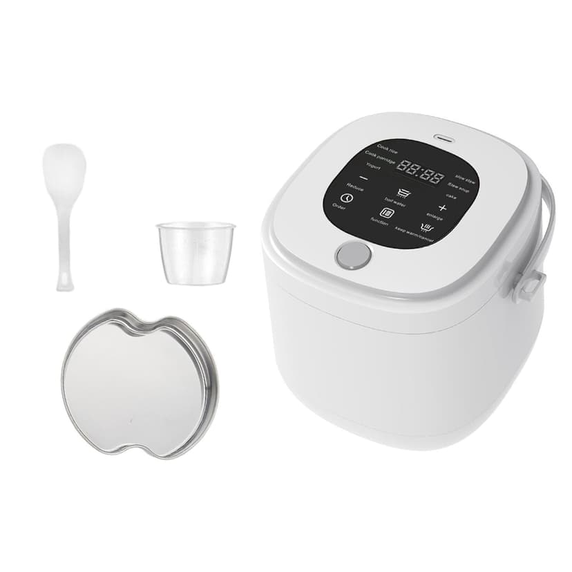 Siruishop Portable Car 2L Electric Rice Cooker Lightweight Multifunctional Meal Warmer 12V Car