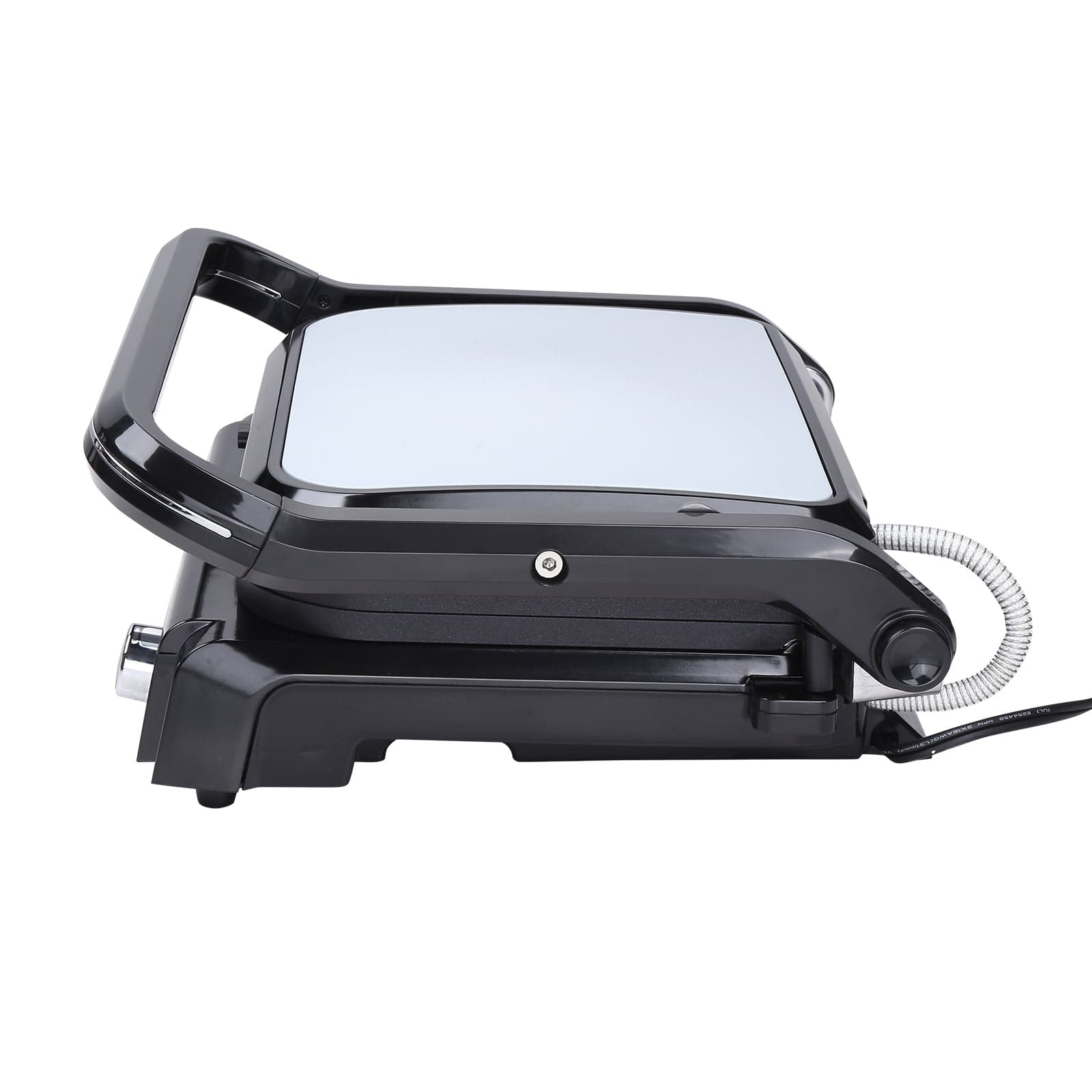 KFFKFF 7-in-1 Electric Griddle, 14.4" 1800W for Indoor Use, Stainless Countertop Teppanyaki Grill, Iron Plate with Non-Stick Surface, Temp Control 0-446℉, 110V