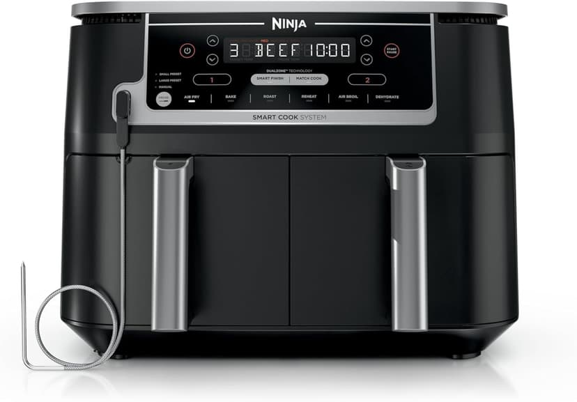 Ninja Foodi 10 Quart 6-in-1 Dual Zone Smart XL Air Fryer - Black (DZ550)
