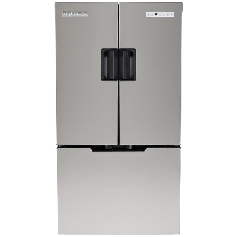 Norcold Refrigerator N20DCSS Polar; Dual Compartment 3 Door Refrigerator With Freezer; Permanent; 19 Cubic Foot; 6.5 Amp Draw At 12 Volt DC; Direct Current Only; Without Ice Maker