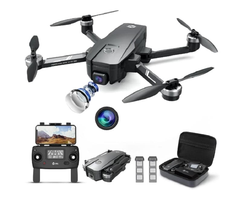 Refurbished Holy Stone HS720E 4K EIS GPS Drone with UHD Camera for Adults, Black