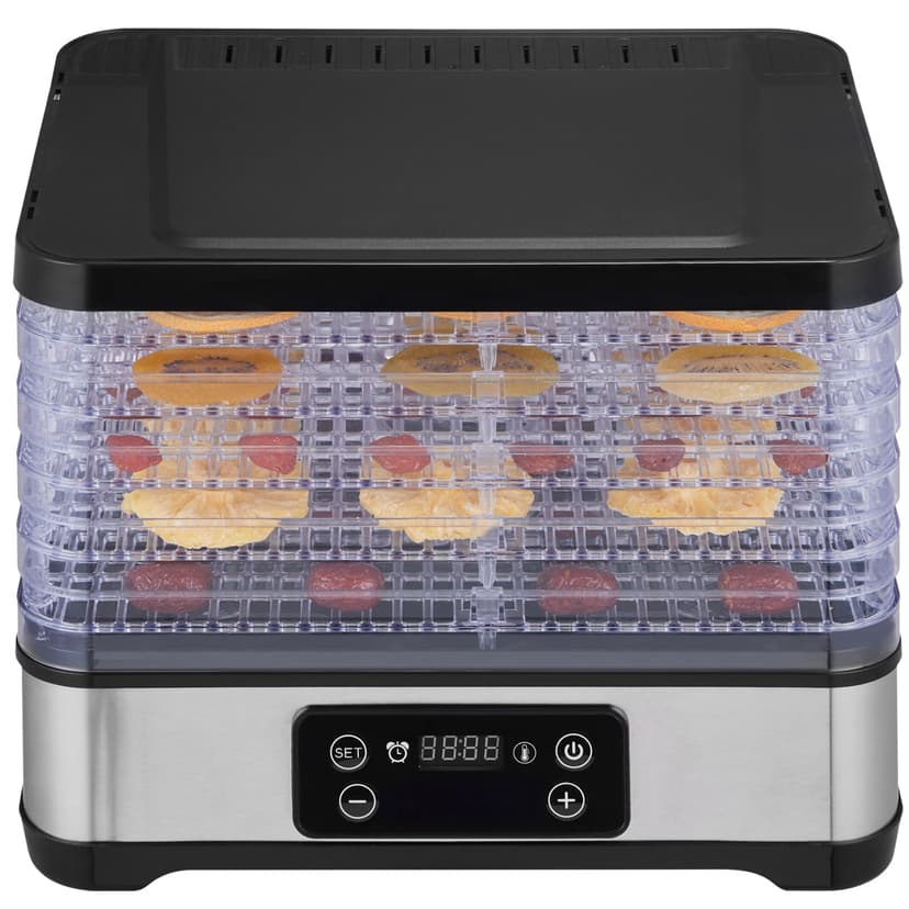 KFFKFF Food Drying Device, 5-Layer Fruit Dryer, 300W Electric Dehydrator with Digital Timer & Temperature Control for Jerky, Herbs, Meats, Fruits, Dog Snacks & Veggies, ETL Certified