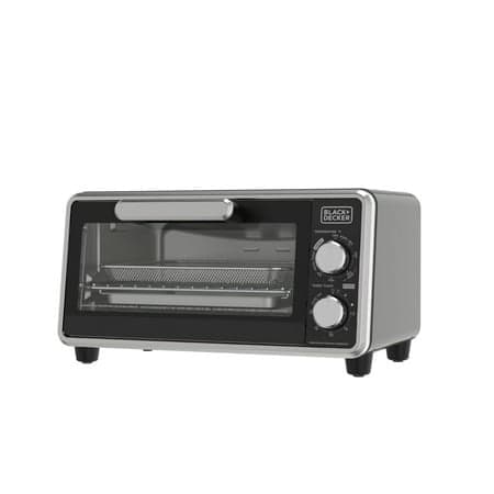 Black + Decker Crisp 'N Bake Pro 4-Slice Air Fry Toaster Oven Black – Refurbished Good Condition | Compact Air Fry Oven