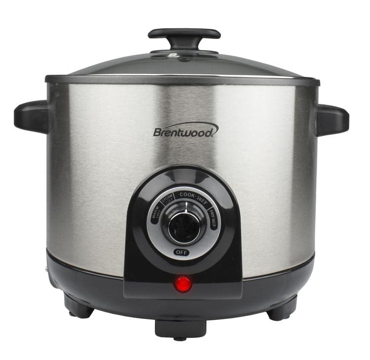 Brentwood Electric Deep Fryer & Multi Cooker, 5.2 Quart, Stainless Steel