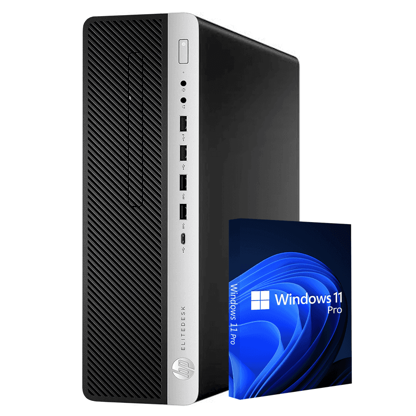 Hp SFF Desktop Computer PC- Intel Core I5 Processor 16GB DDR4 RAM, 180GB SSD 500GB HDD, WIFI Windows 11 Pro (Refurbished)