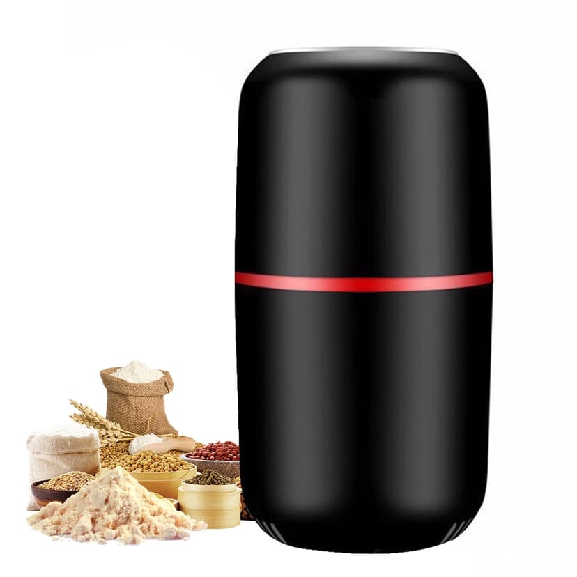 TFixol Compact Electric Coffee Grinder for Home Use - Stainless Steel Blade, Fast & Fine Grinding, Black ABS Design, 150W Power, 30000 RPM, Ideal for Coffee Beans, Herbs, Nuts, and Spices