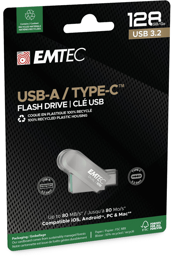 Emtec USB3.2 Type-C Dual D280 128GB