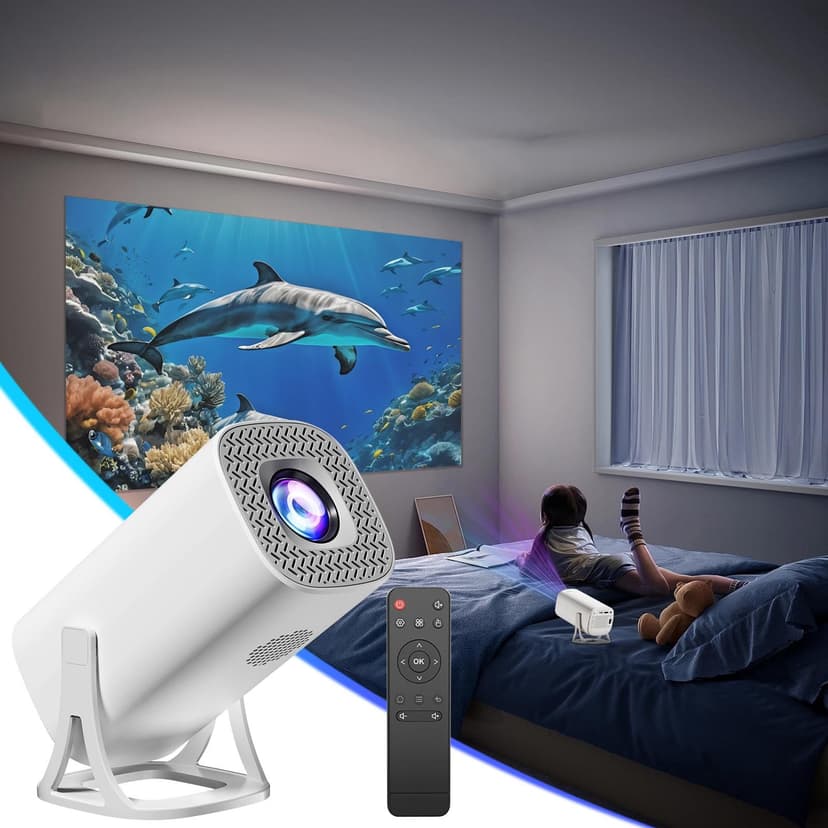 PEONAVET A Projector A Projector Projector 4K HD Home Bedroom Wall Projection 3DHome Cinema Projector
