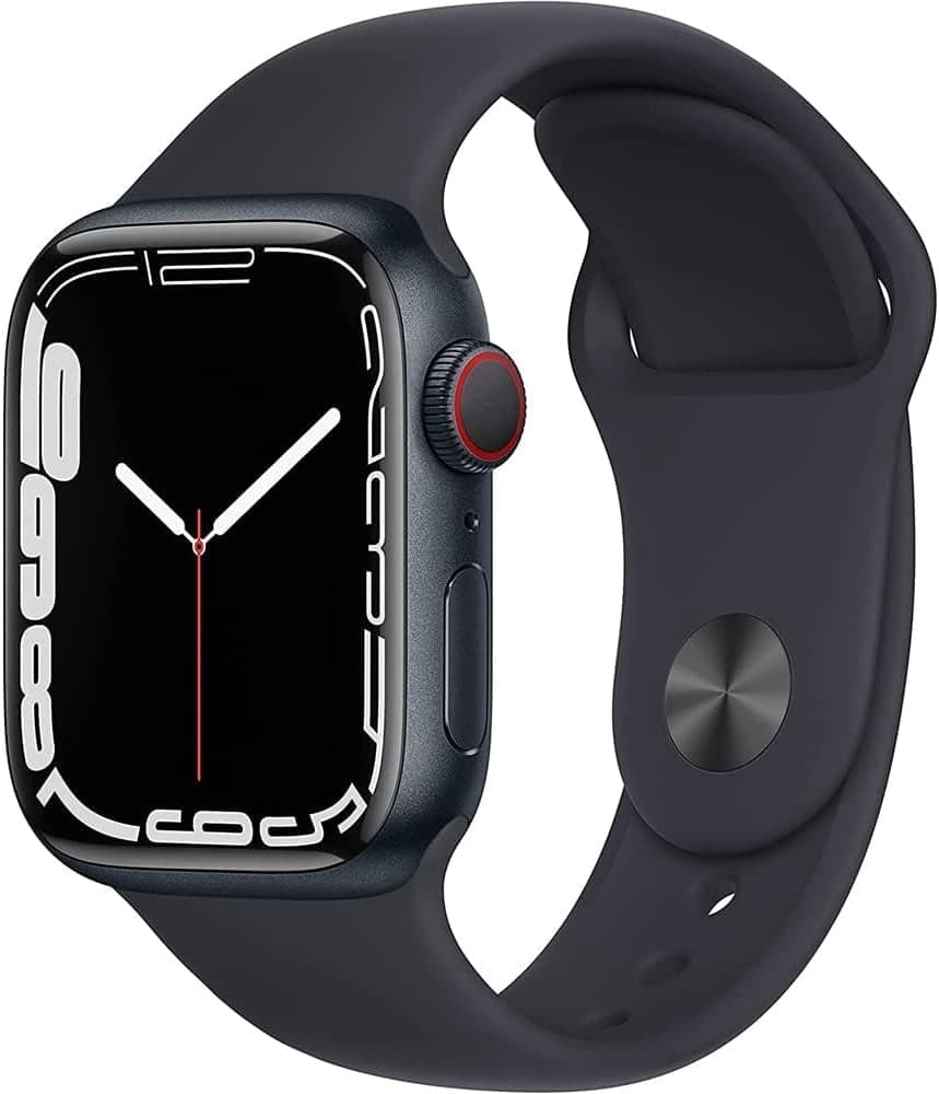 Refurbished Apple Watch Series 7 Aluminum 41 mm (GPS + Cellular) Midnight Black (Grade A+)
