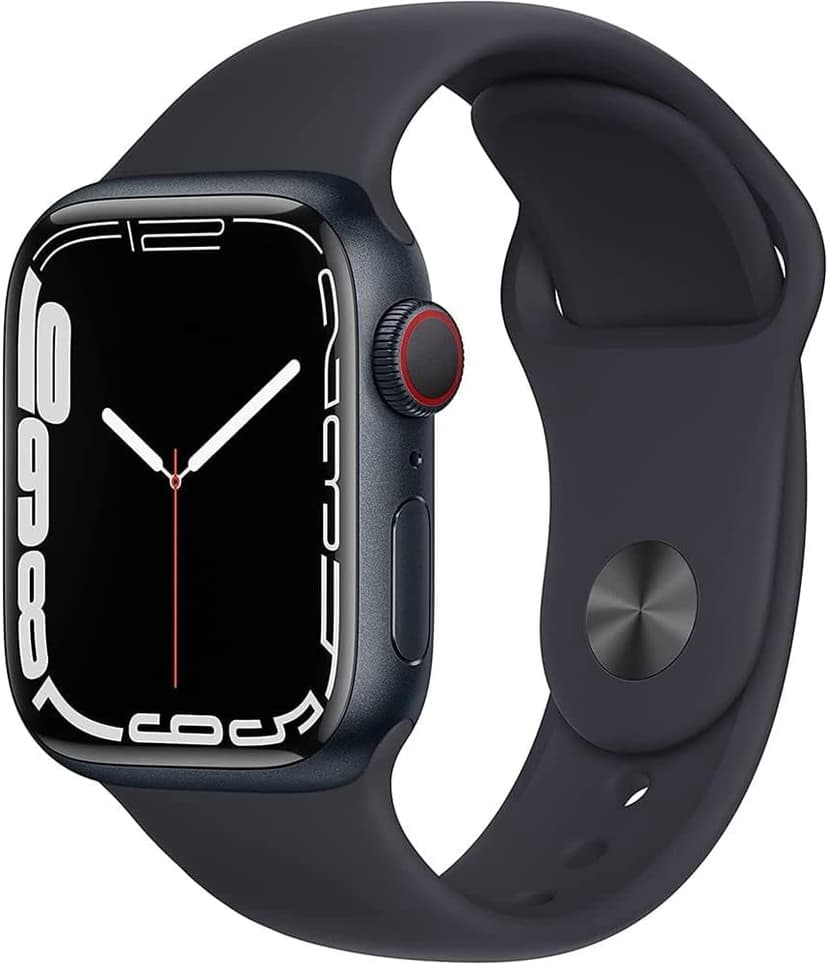 Refurbished Apple Watch Series 7 Aluminum 41 mm (GPS + Cellular) Midnight Black (Grade A+)