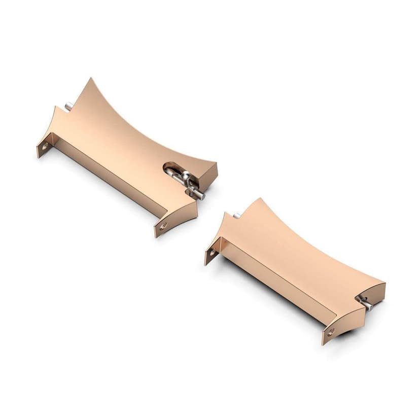 2Pcs Watch Strap Connectors Compatible for Samsung Galaxy Watch4/ Link Attachment Watch4 Classic Smartwatch Strap Metal Link Attachment Black