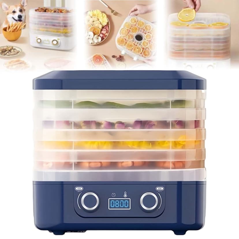 HLONK Food Freeze Dryer Machine for Home 2025 New Dryer Machine for Candy and Snacks Food Dehydrator Machine with Digital Adjustable Timer and Temperature Control for Beef Fruits Meat