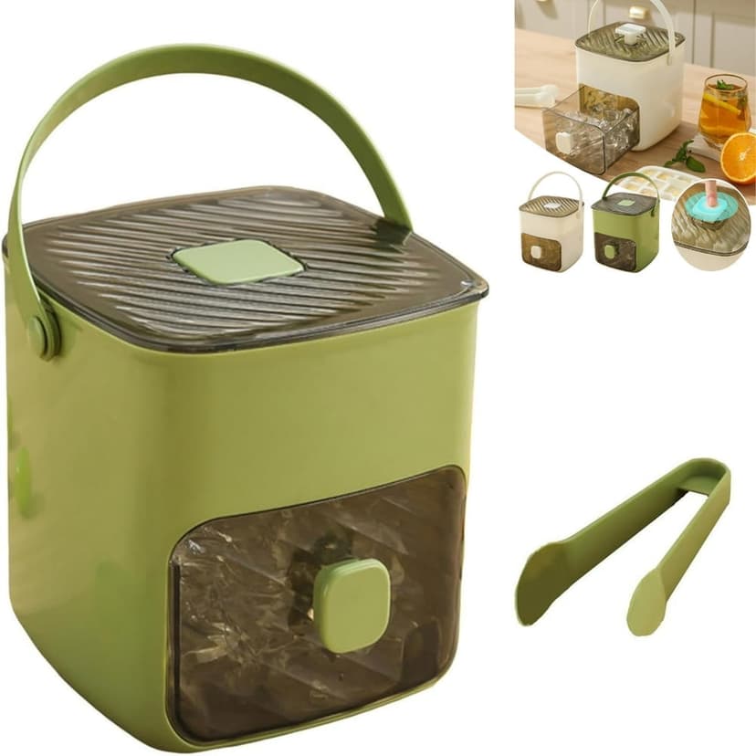 Estbridge Portable Ice Maker for Freezer with Ice 2025 Portable Ice Maker with Handle Press Type Tray 48 Grid Ic