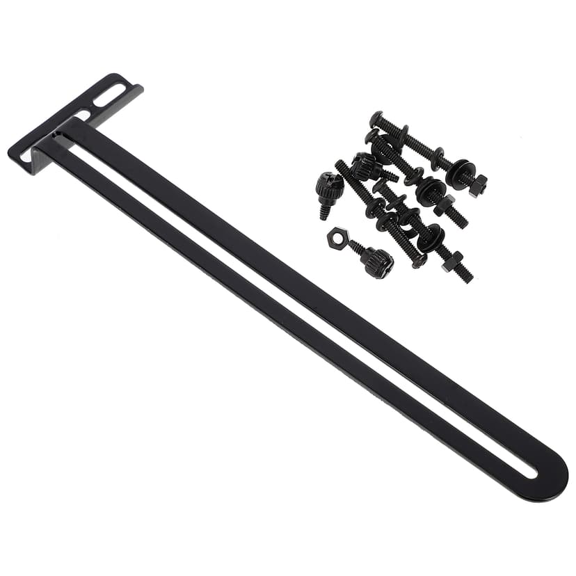 Graphics Card Gpu Support Bracket Black Metal 1Set 7.9X2X0.6In