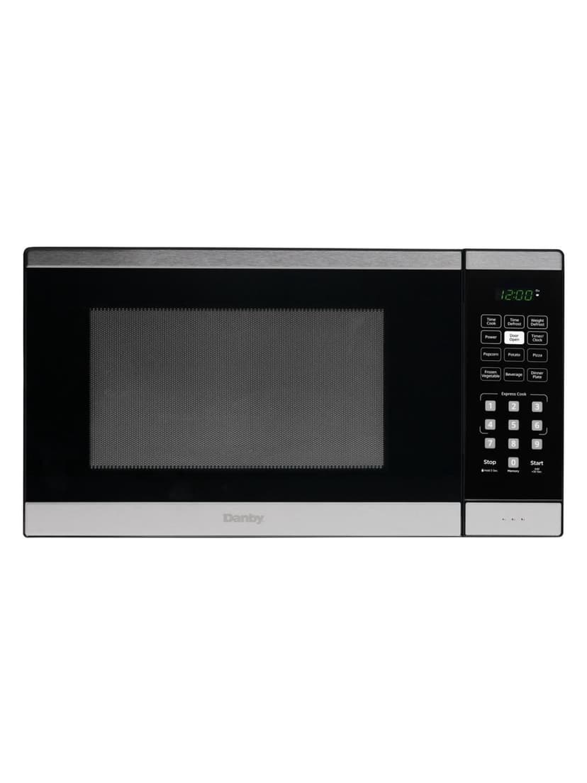 Danby DBMW0925BBS 0.9 cu. ft. Countertop Microwave in Black and Stainless Steel