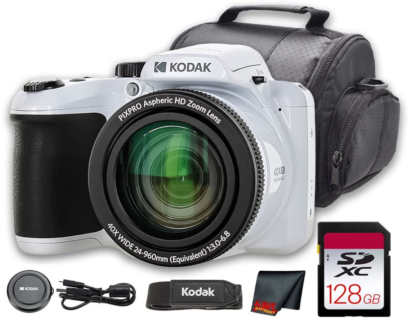 Kodak PIXPRO AZ255 16MP Digital Camera, 25X Optical Zoom, 1080p Video, 3" LCD, & Camera Case