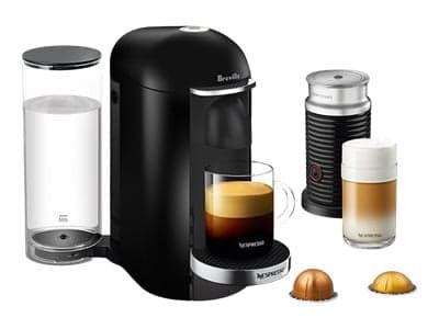 Breville Nespresso VertuoPlus Deluxe BNV450BLK1BUC1 - Coffee machine - 19 bar - black