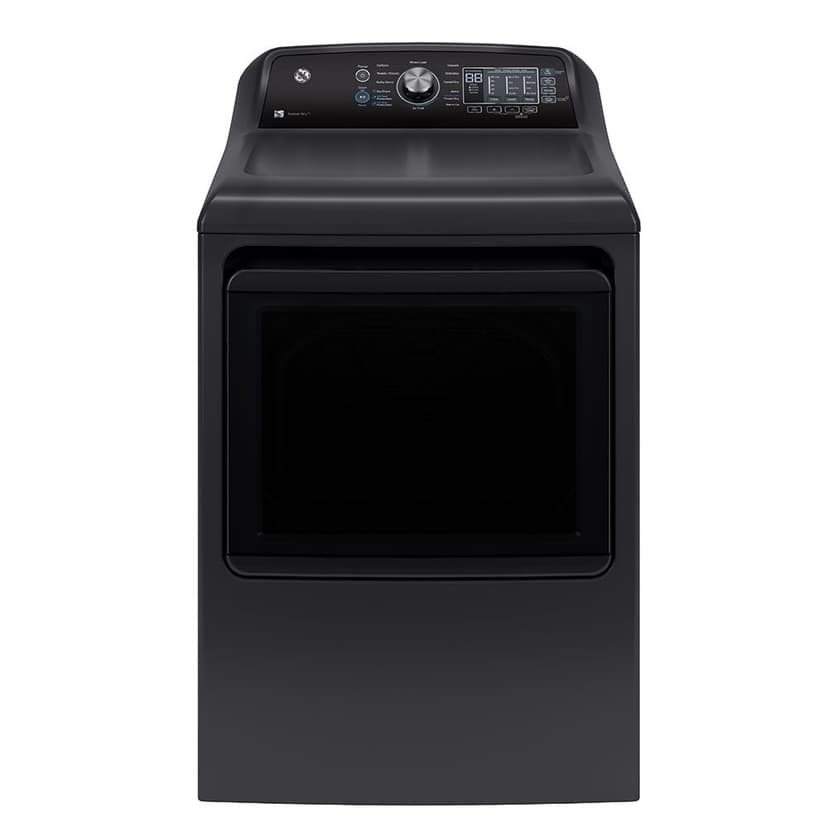 GE 7.4 cu.ft. Top Load Electric Dryer with SaniFresh Cycle Diamond Grey - GTD69EBPTDG