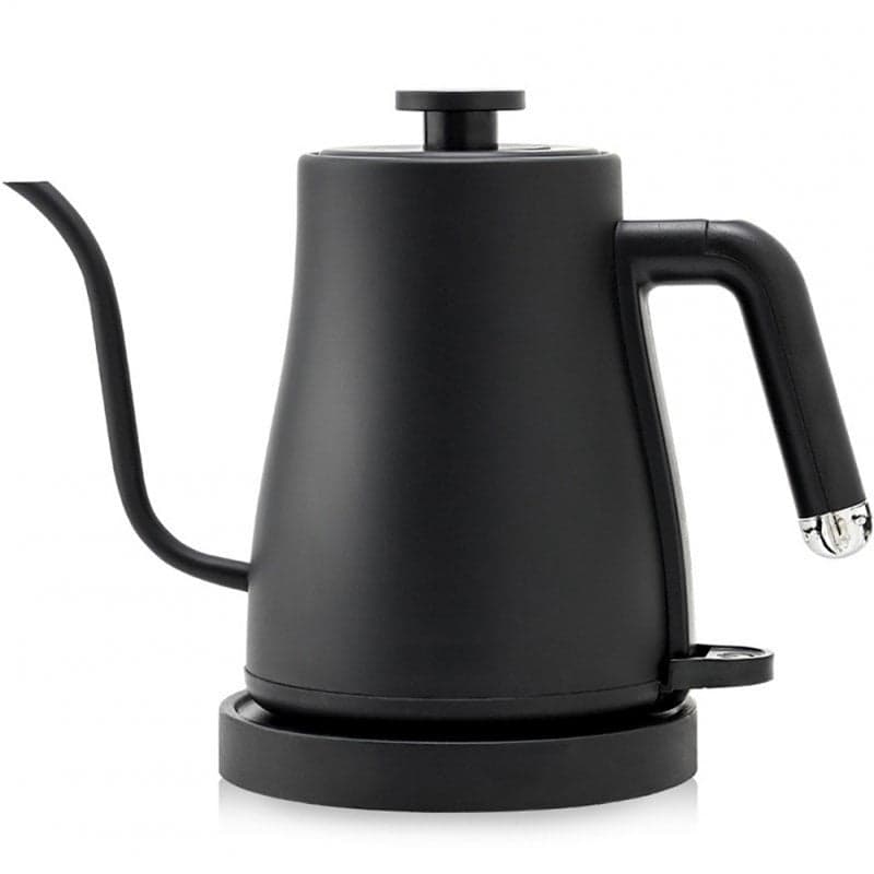 Electric Gooseneck Kettle Coffee Tea Kettle With 1500W Fast Heating Element Gooseneck Spout Anti Slip Base Stainless Steel Hot Water Boiler Heater Black mechanical model (220V) 1L