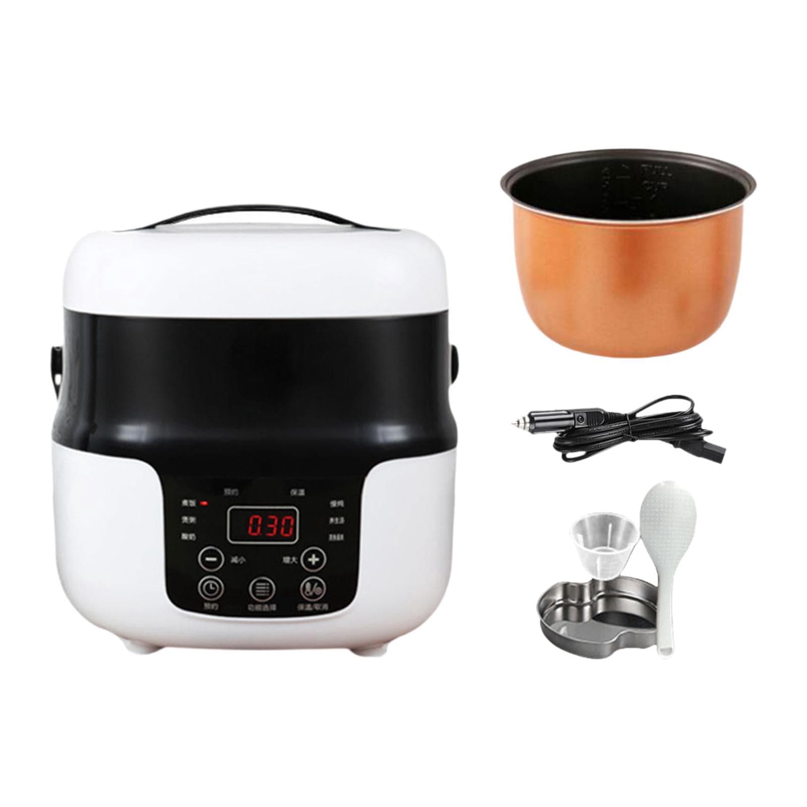 DOLITY Car Rice Cooker Multi Use Mini Rice Cooker for Auto Outdoor Trips Travel 12V for Cars