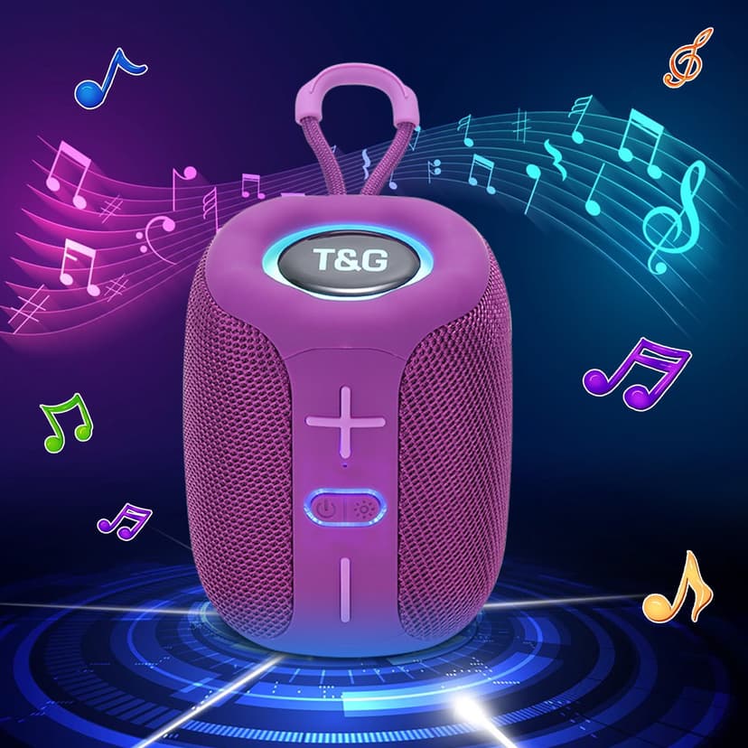 Fufafayo Dance Wireless Bluetooth Handheld Speaker, Portable Bluetooth Speaker with Light, Wireless Speaker with Colorful Lights, Outdoor Bluetooth Boombox, Rechargeable Party Speaker