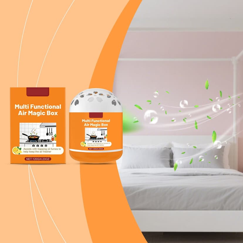 Amzcrzy Air Purifier Home Air Purifying Magical Box Long-Lasting Odor and Absorber for Indoor Freshness Household Cleaners Cleaning Supplies Dorm Room Essentials