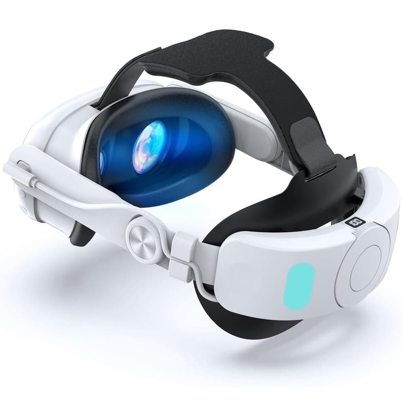 Elite Strap with Battery for Meta Quest 3, 10000mAh Battery Pack Head Strap, Adjustable VR Accessories to Reduce Pressure & Extend Playtime